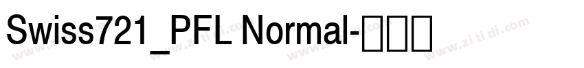 Swiss721_PFL Normal字体转换